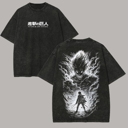 Attack on Titan Unisex Washed T-Shirt
