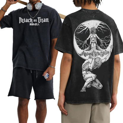 Attack on Titan Unisex Washed T-Shirt