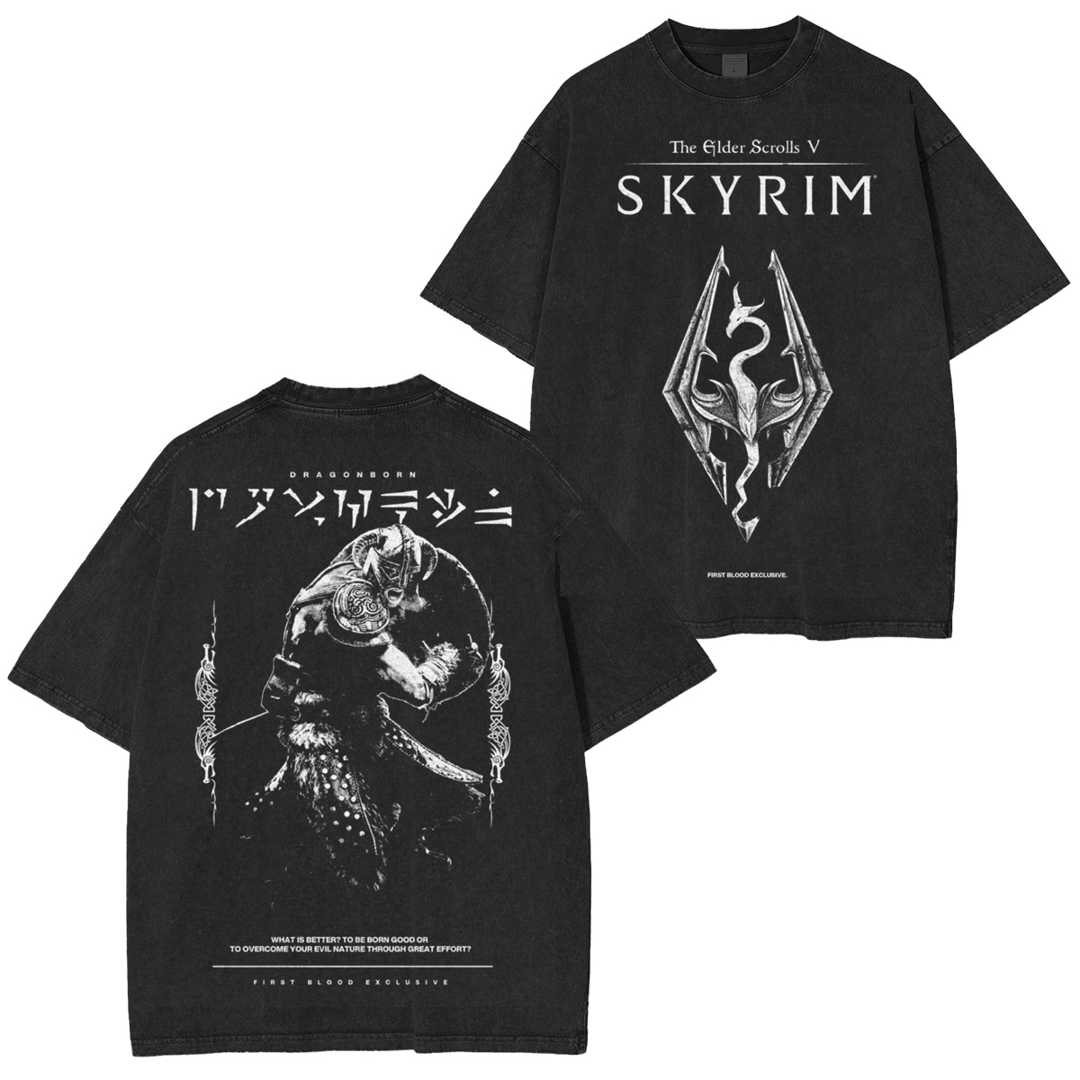 The Elder Scrolls V: Skyrim Unisex Washed T-Shirt