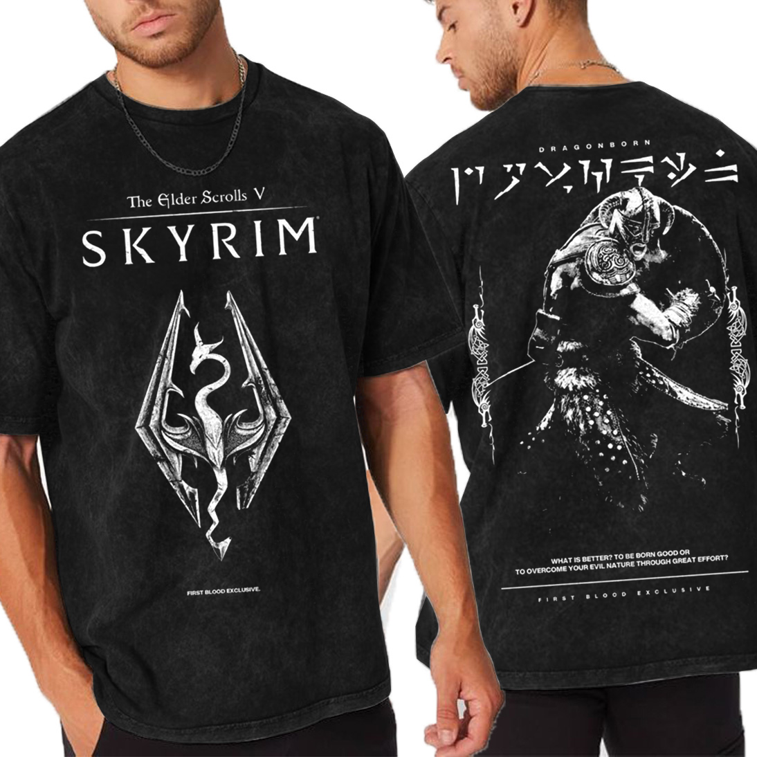 The Elder Scrolls V: Skyrim Unisex Washed T-Shirt
