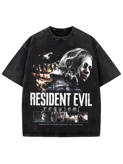 RESIDENT EVIL 9 REQUIEM Unisex Washed T-Shirt
