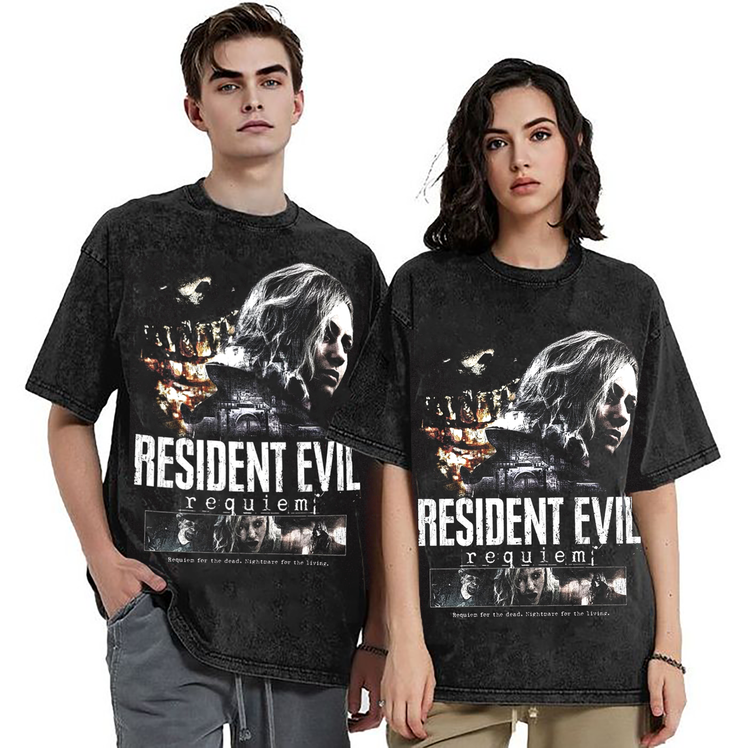 RESIDENT EVIL 9 REQUIEM Unisex Washed T-Shirt