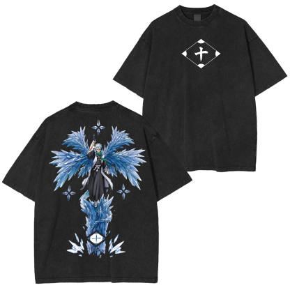 Hitsugaya Toshiro  Bleach Anime Unisex Washed T-Shirt