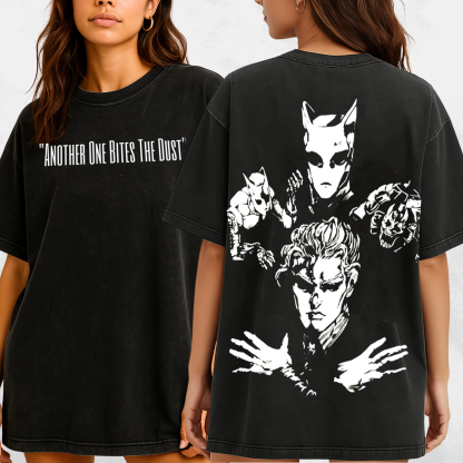 Another One Bites The Dast JoJo,JoJos Bizarre Adventure Anime Unisex Washed T-Shirt