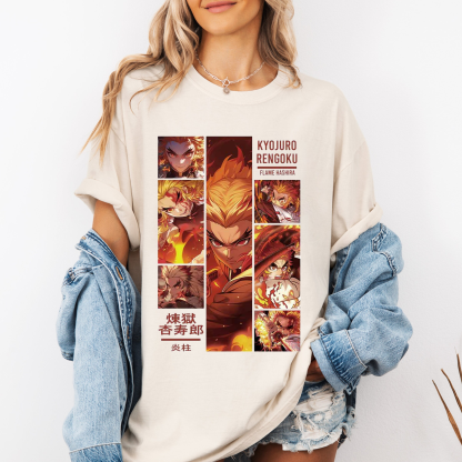 Rengoku Kyojuro Anime Demon Slayer T-Shirt