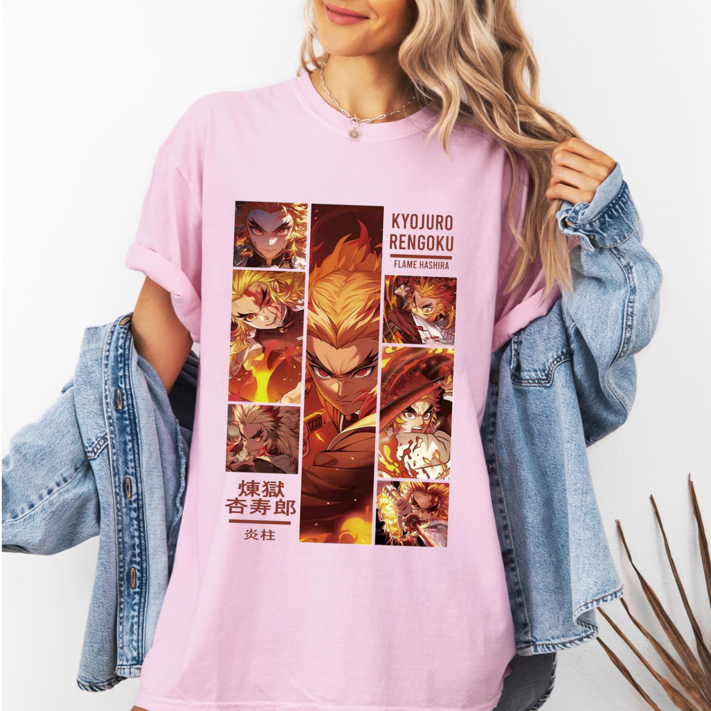 Rengoku Kyojuro Anime Demon Slayer T-Shirt