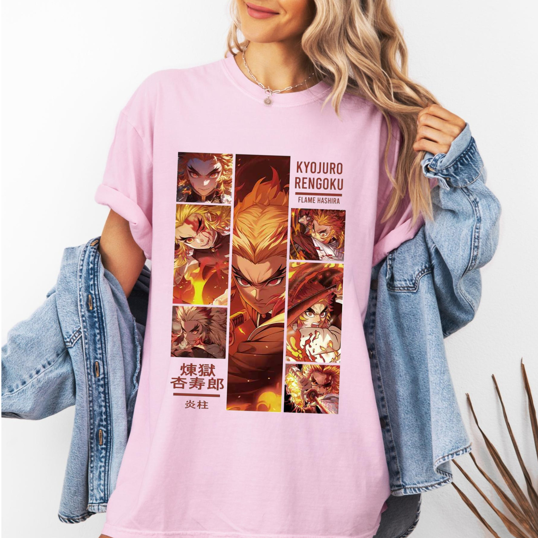 Rengoku Kyojuro Anime Demon Slayer T-Shirt