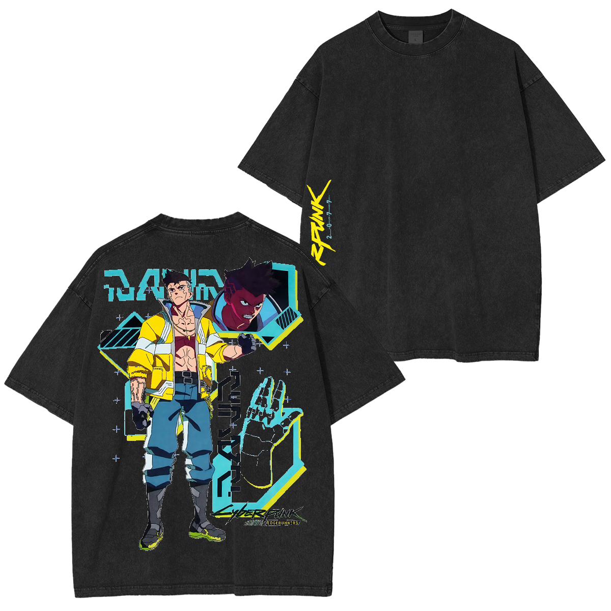 David Cyberpunk 2077  Unisex Washed T-Shirt