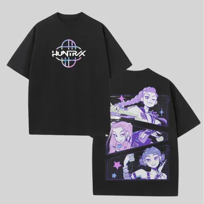 KPop Demon Hunters Printed Unisex Oversized T-shirts