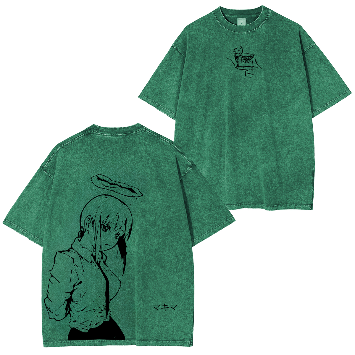 Makima Chainsaw Man Anime Unisex Washed T-Shirt