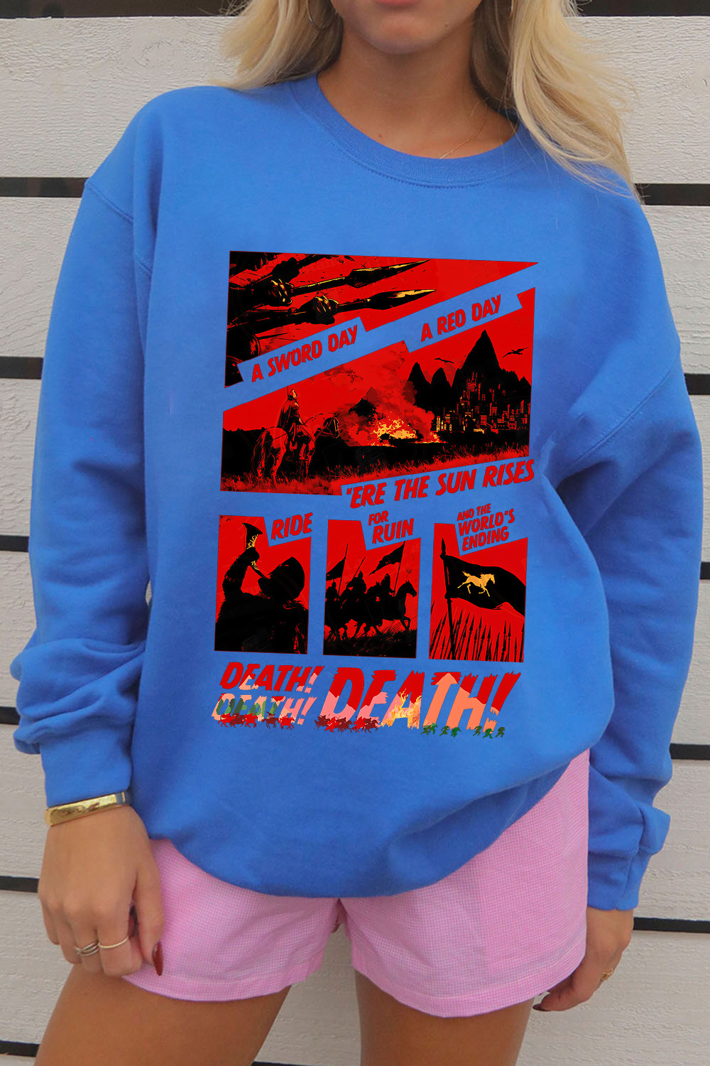 Lord of the Rings-Cycling Print Sweatshirt
