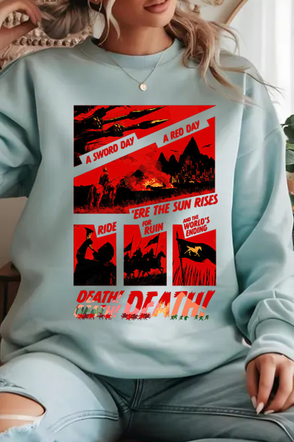 Lord of the Rings-Cycling Print Sweatshirt