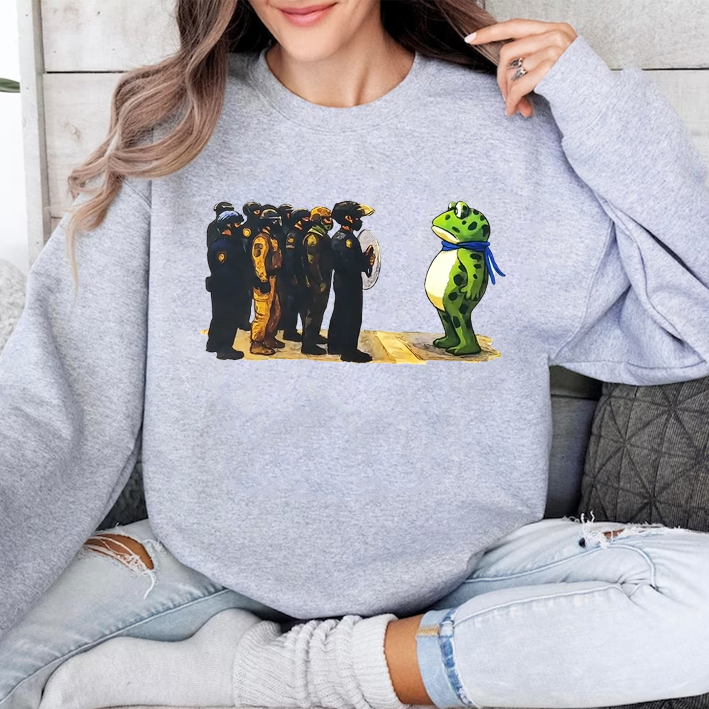 Portland Frog Protest Anti ICE FDT Unisex Shirt/Crewneck/Hoodie