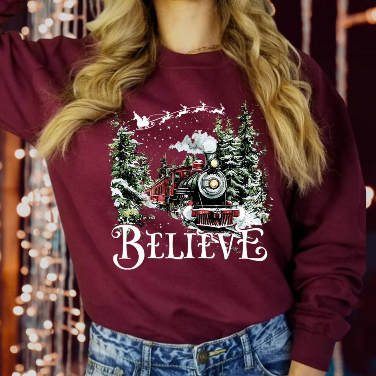 Polar Express ,Believe Christmas Train Unisex T-shirt/Crewneck/Hoodie