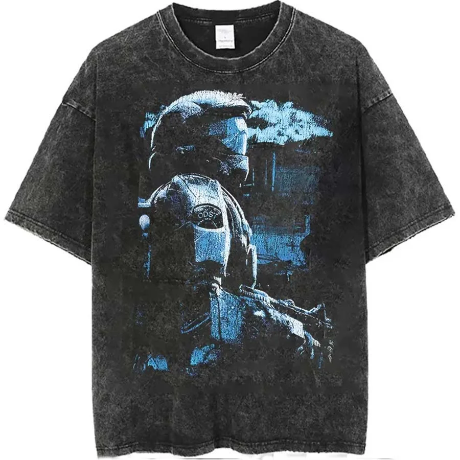 Goat Crew X Halo Halo ODST Printed Unisex Washed T-Shirt