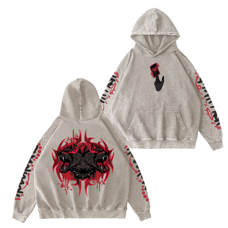 Warwick League of Legends Unisex Washed Hoodie