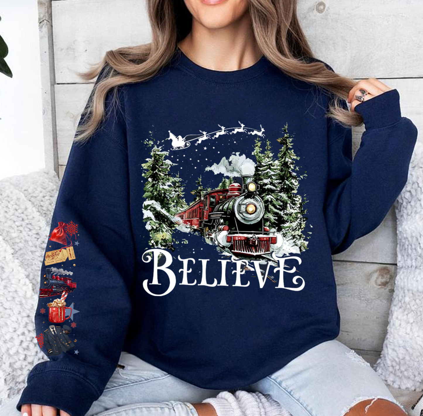 Polar Express ,Believe Christmas Train Unisex T-shirt/Crewneck/Hoodie