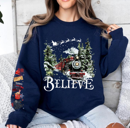 Polar Express ,Believe Christmas Train Unisex T-shirt/Crewneck/Hoodie