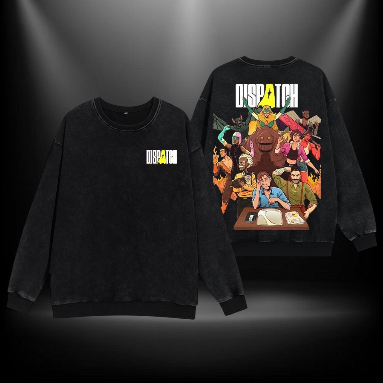 Dispatch is the best superhero GameVintage Washed T-shirt/Crewneck/Hoodie