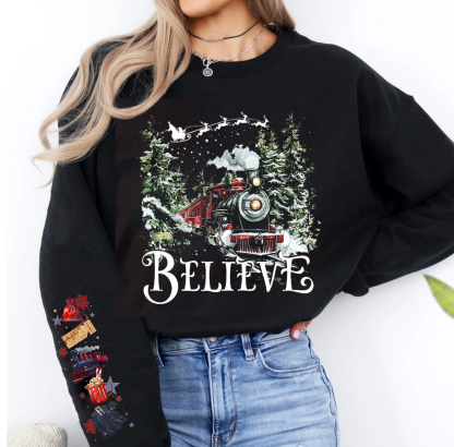 Polar Express ,Believe Christmas Train Unisex T-shirt/Crewneck/Hoodie