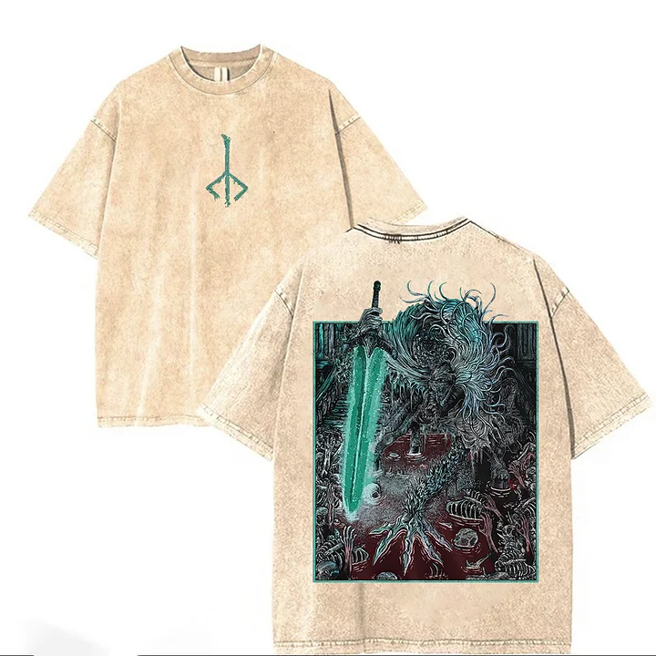 Bloodborne Ludwig The Accursed Printed Unisex Washed T-Shirt