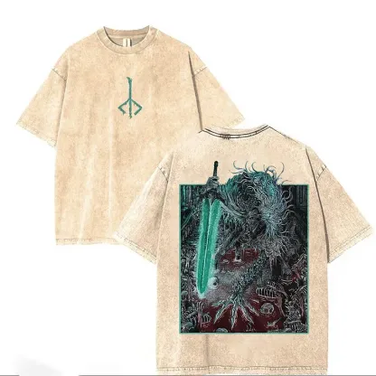 Bloodborne Ludwig The Accursed Printed Unisex Washed T-Shirt