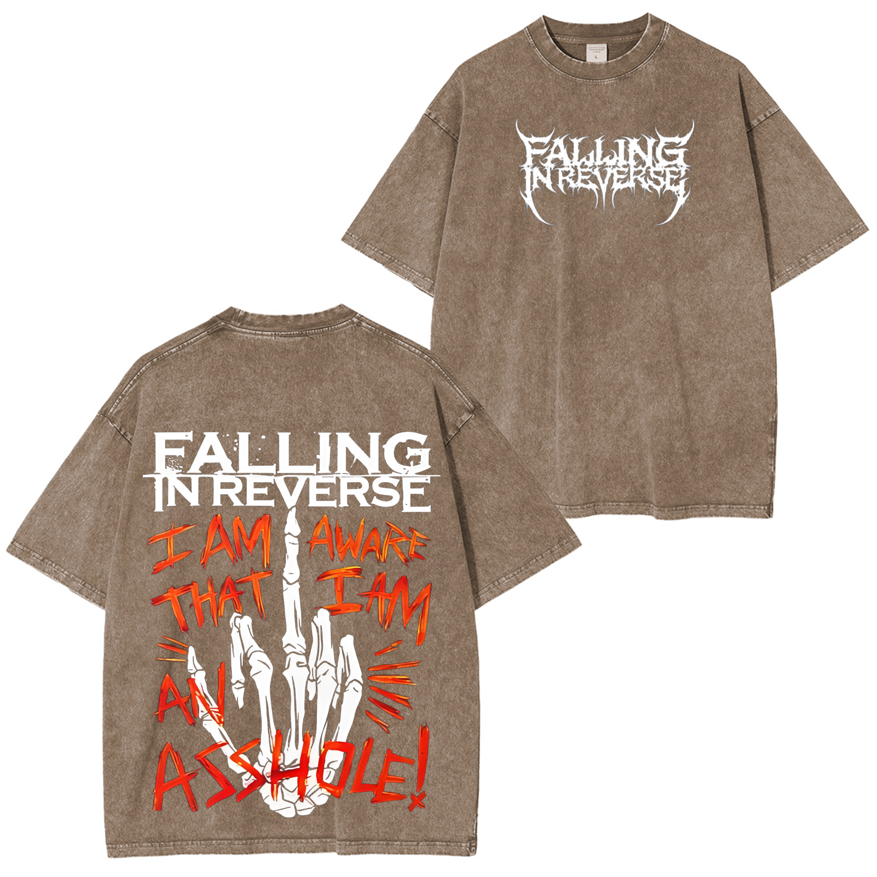 Falling In Reverse Vintage Unisex Washed T-Shirt