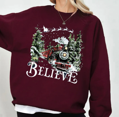 Polar Express ,Believe Christmas Train Unisex T-shirt/Crewneck/Hoodie