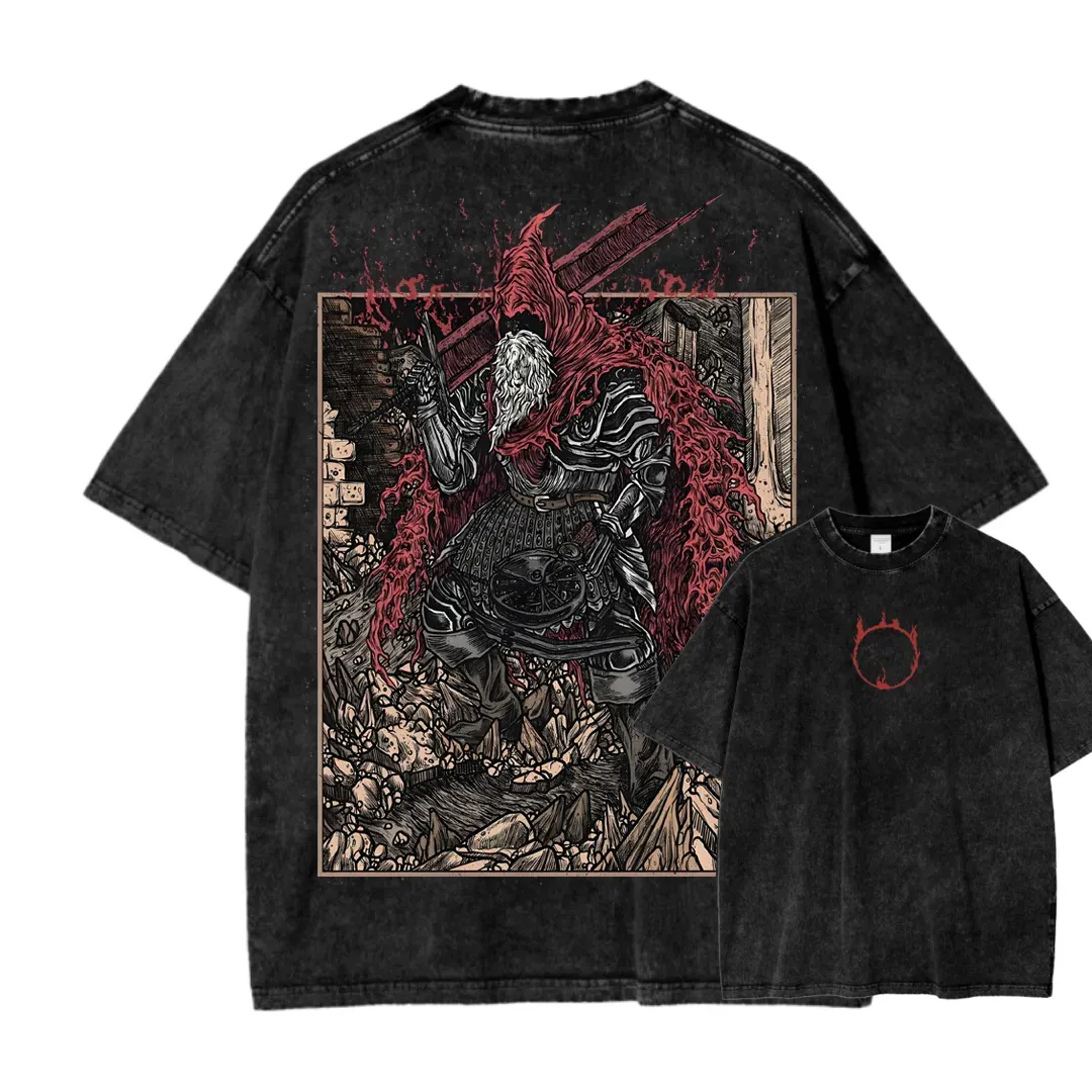 DARK SOULS Unisex Fit Washed T-Shirt 2505003210