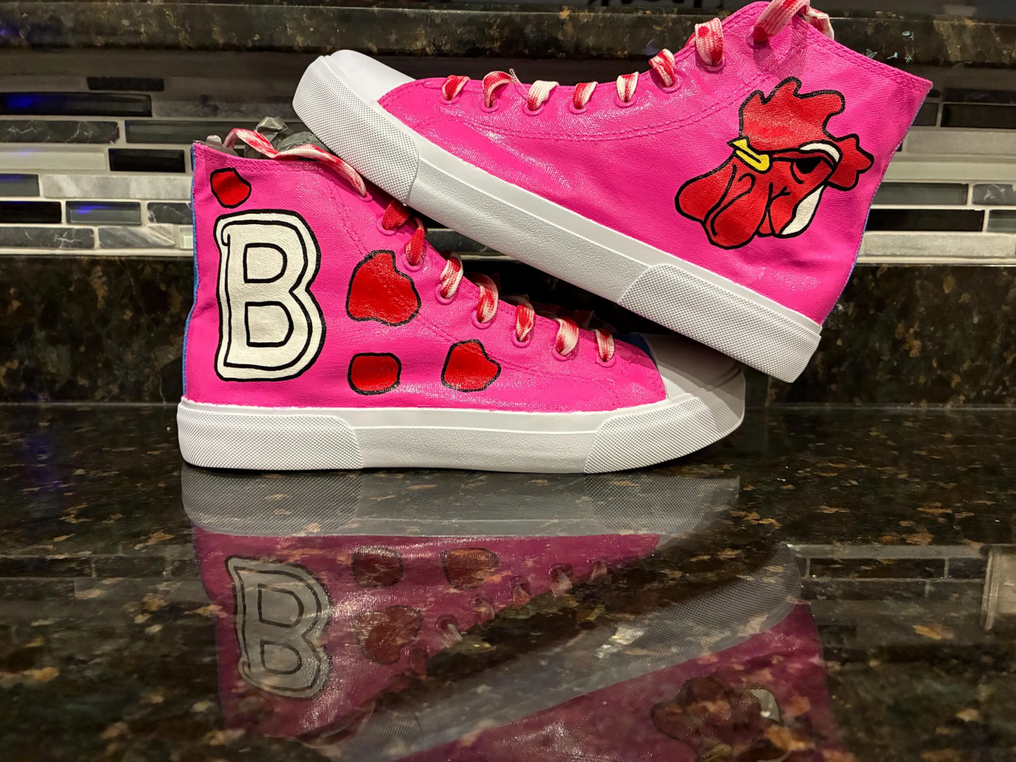 Hotline Miami Hand Painted Hi Top Shoes for Men and Women