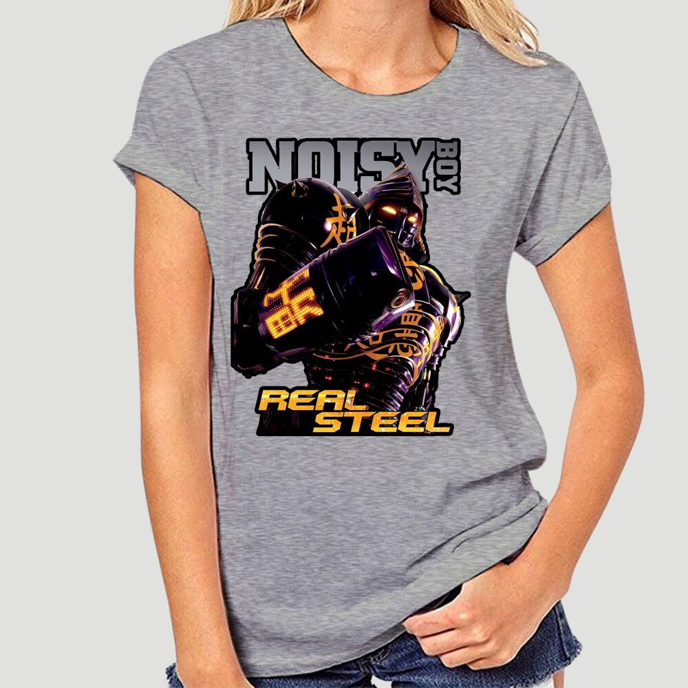 Noisy Boy in Real Steel Movie Black T-Shirt