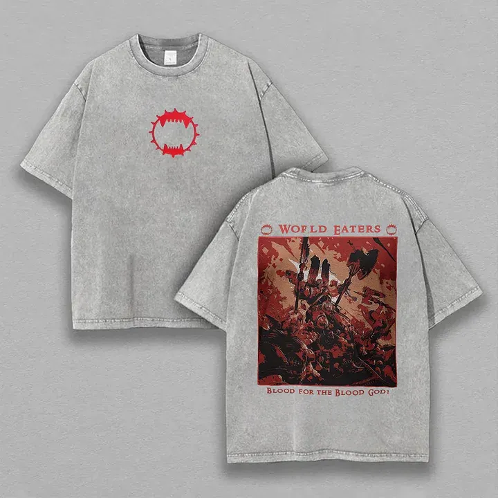 World Eaters Printed Unisex Washed T-Shirt