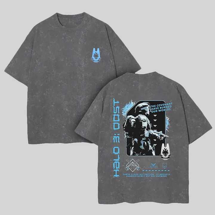 The Covenant Have Burned Our Worlds Printed Unisex Washed T-Shirt