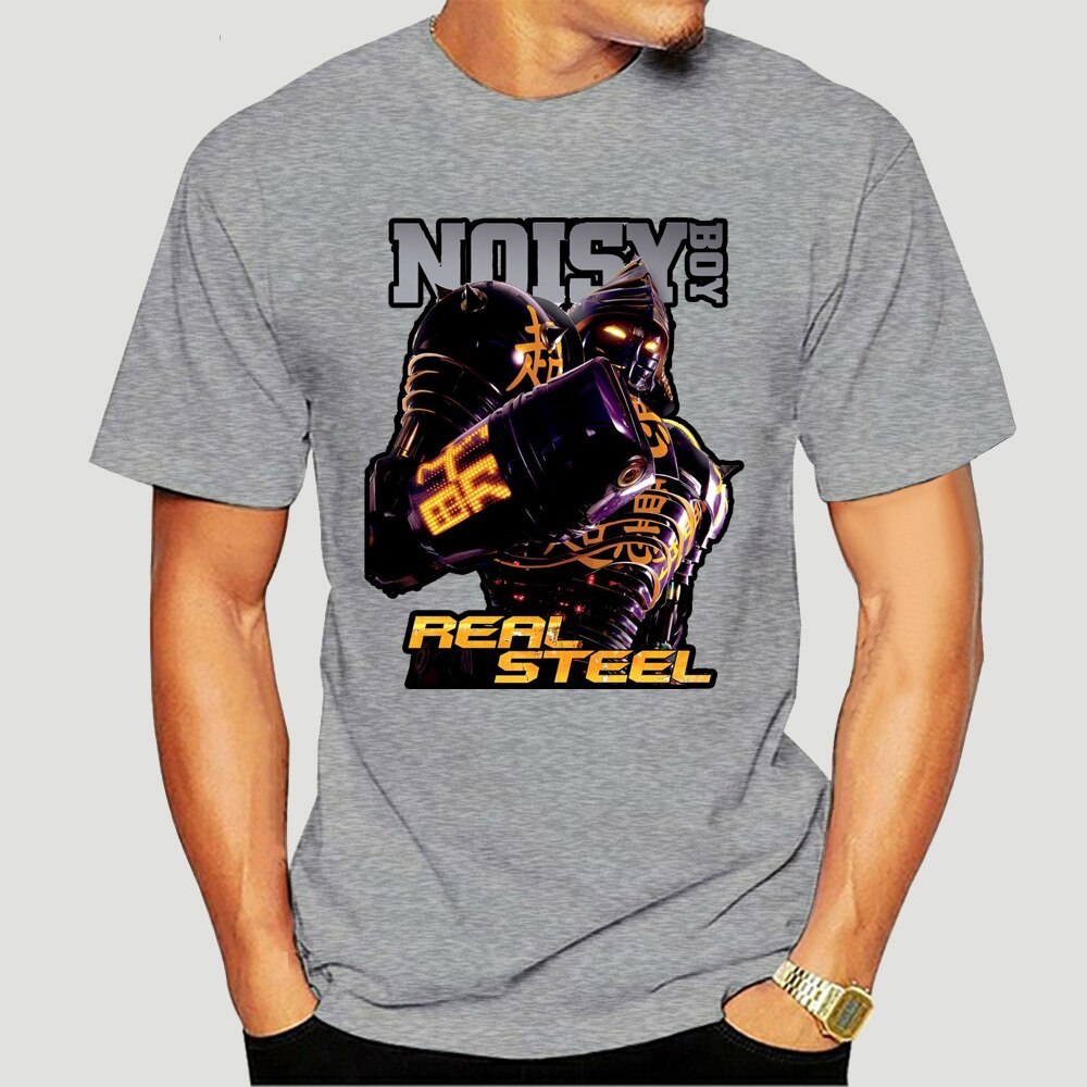 Noisy Boy in Real Steel Movie Black T-Shirt
