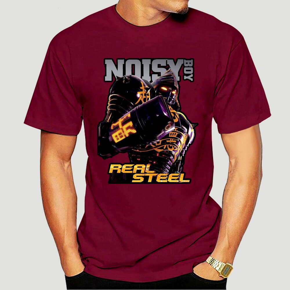 Noisy Boy in Real Steel Movie Black T-Shirt