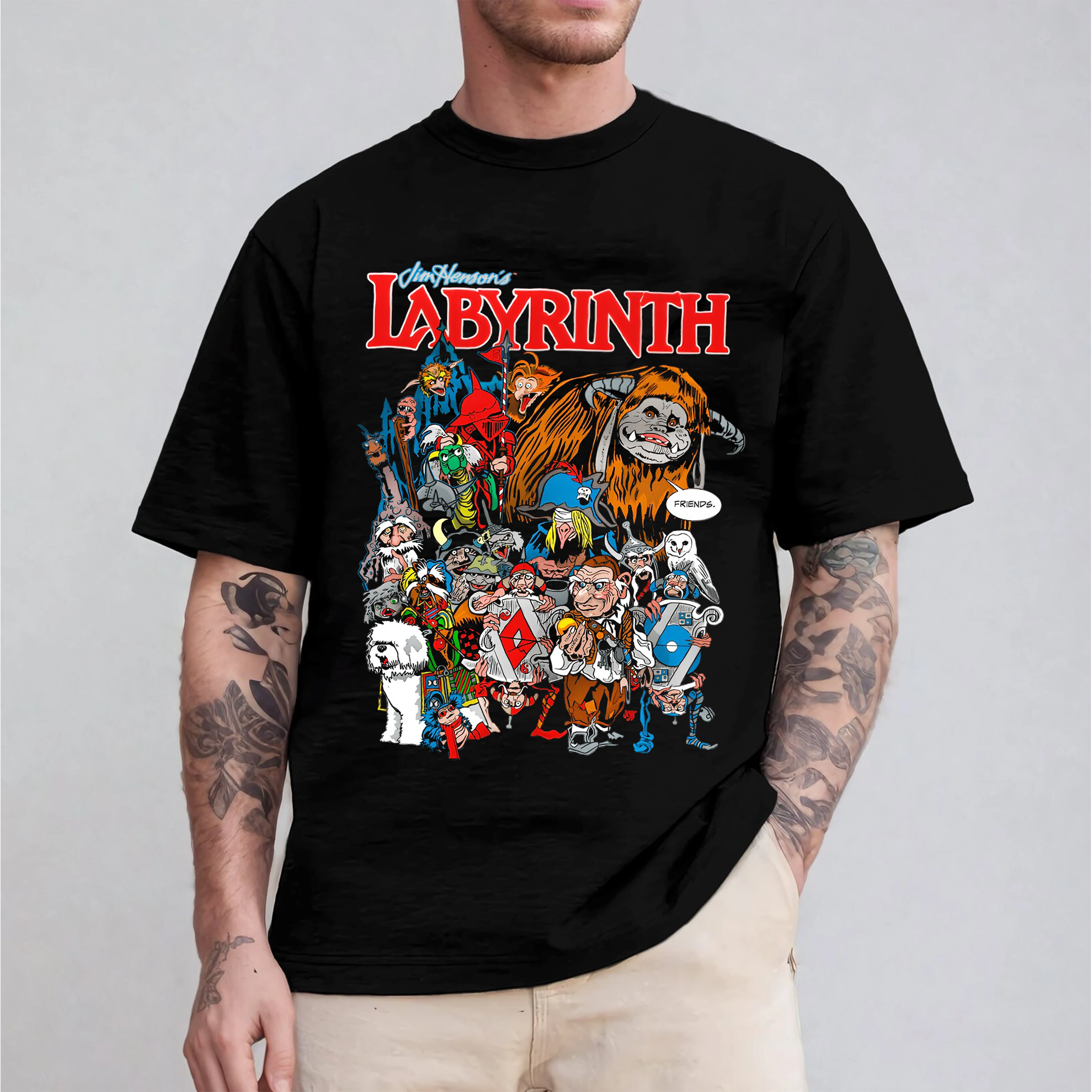 Labyrinth Goblin City Friends Jim Henson's Unisex T-shirt/Crewneck/Hoodie