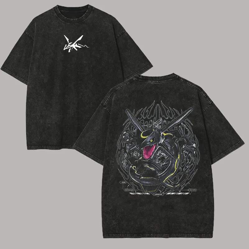 Rayquaza Printed Unisex Washed T-Shirt