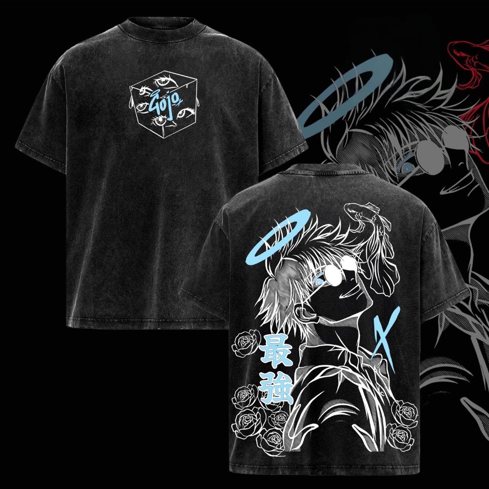 Satoru Gojo Jujutsu Kaisen Vintage Washed T-shirt/Crewneck/Hoodie