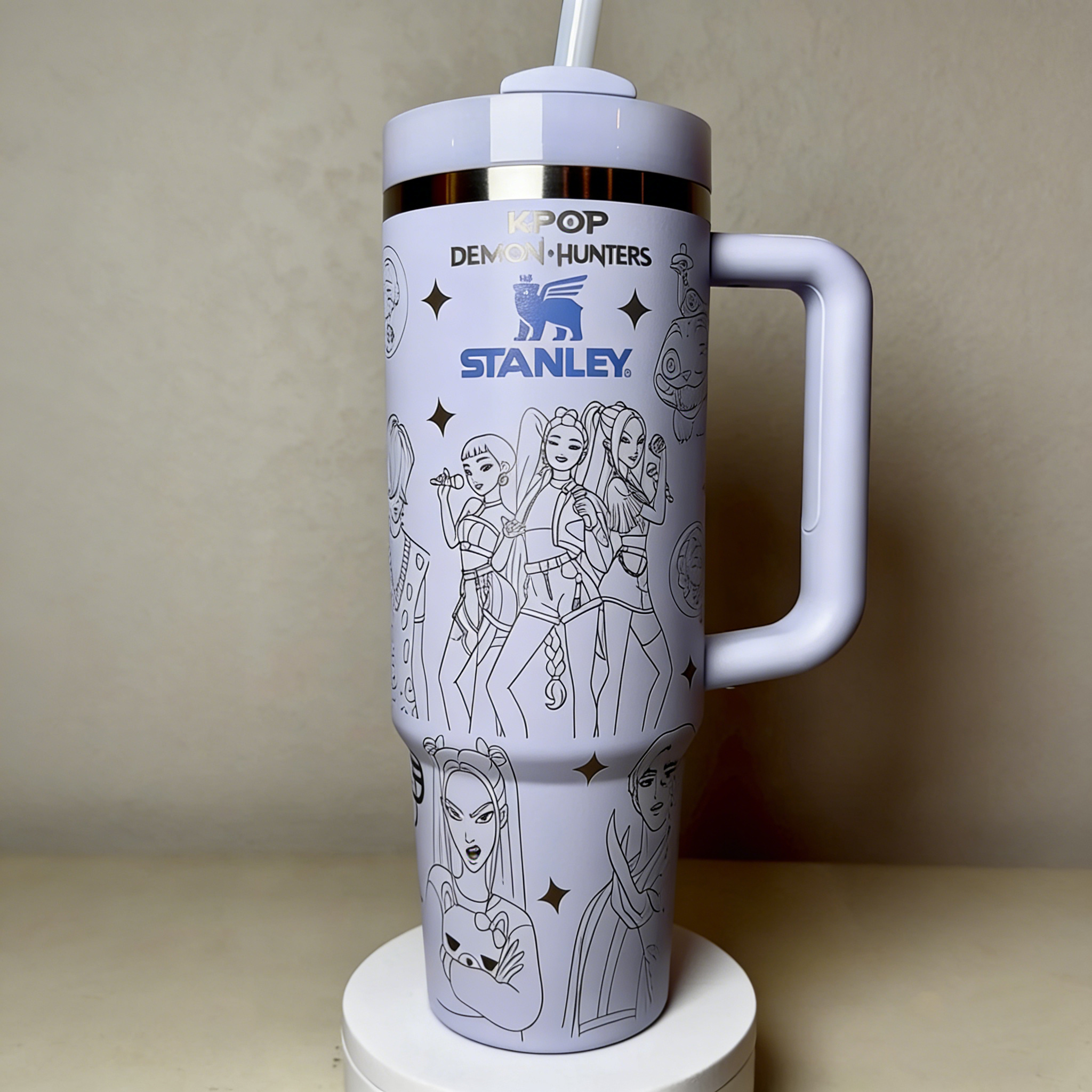 Laser Engraved K-Pop Hunters Tumbler cup