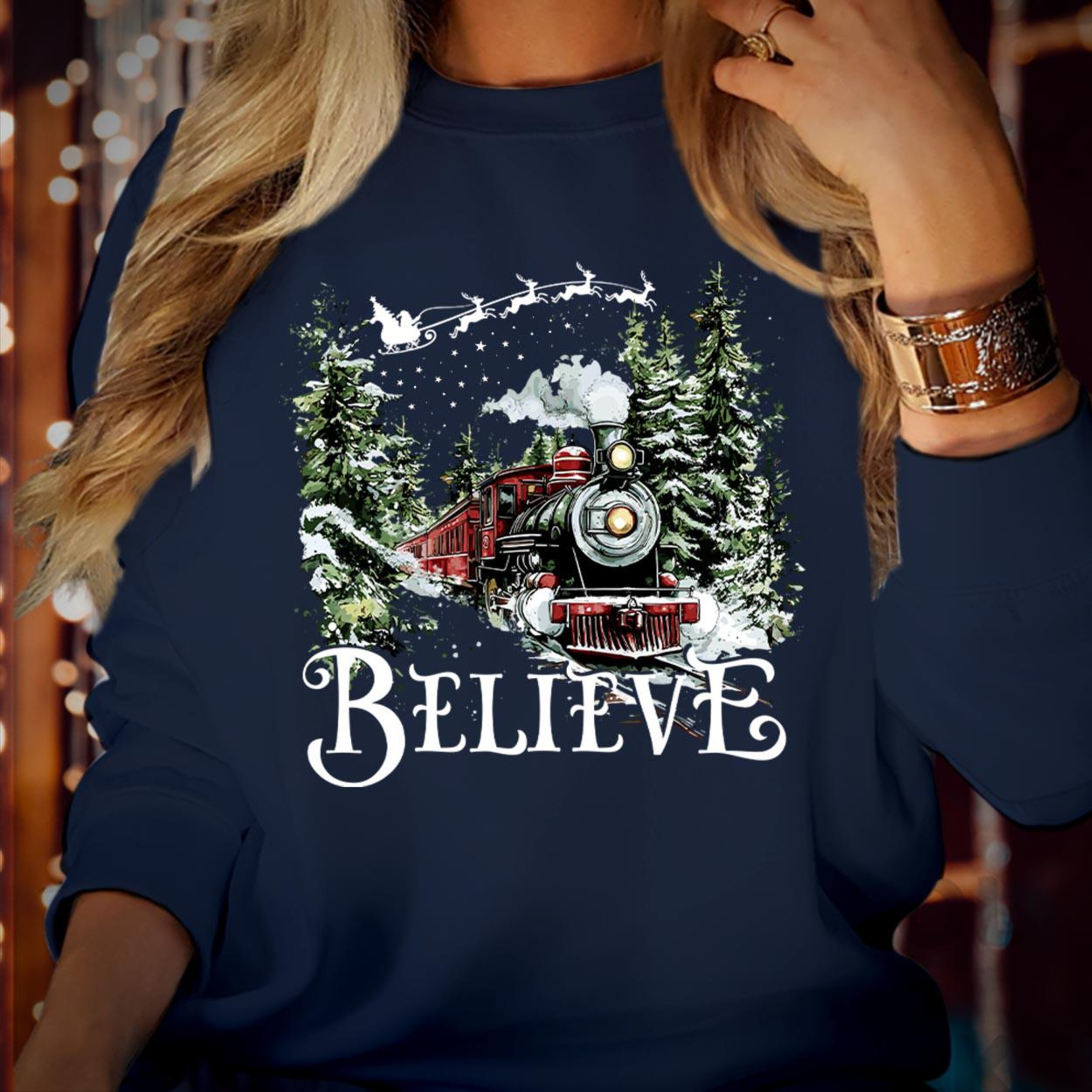 Polar Express ,Believe Christmas Train Unisex T-shirt/Crewneck/Hoodie