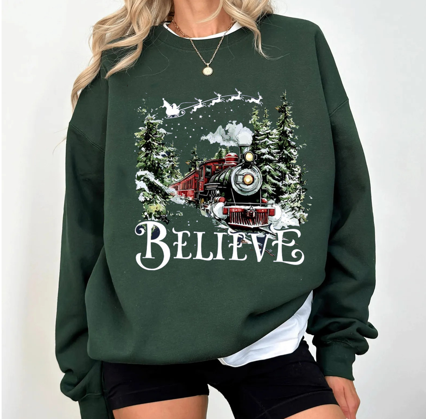 Polar Express ,Believe Christmas Train Unisex T-shirt/Crewneck/Hoodie