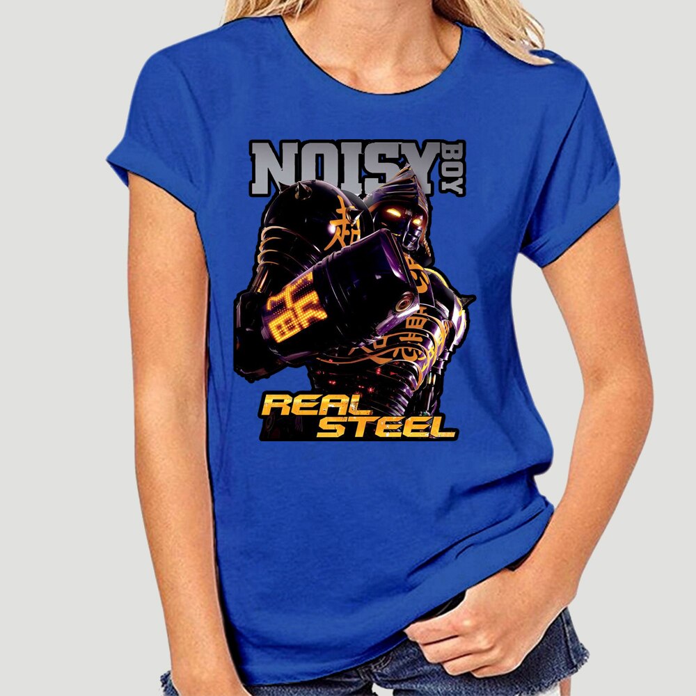 Noisy Boy in Real Steel Movie Black T-Shirt