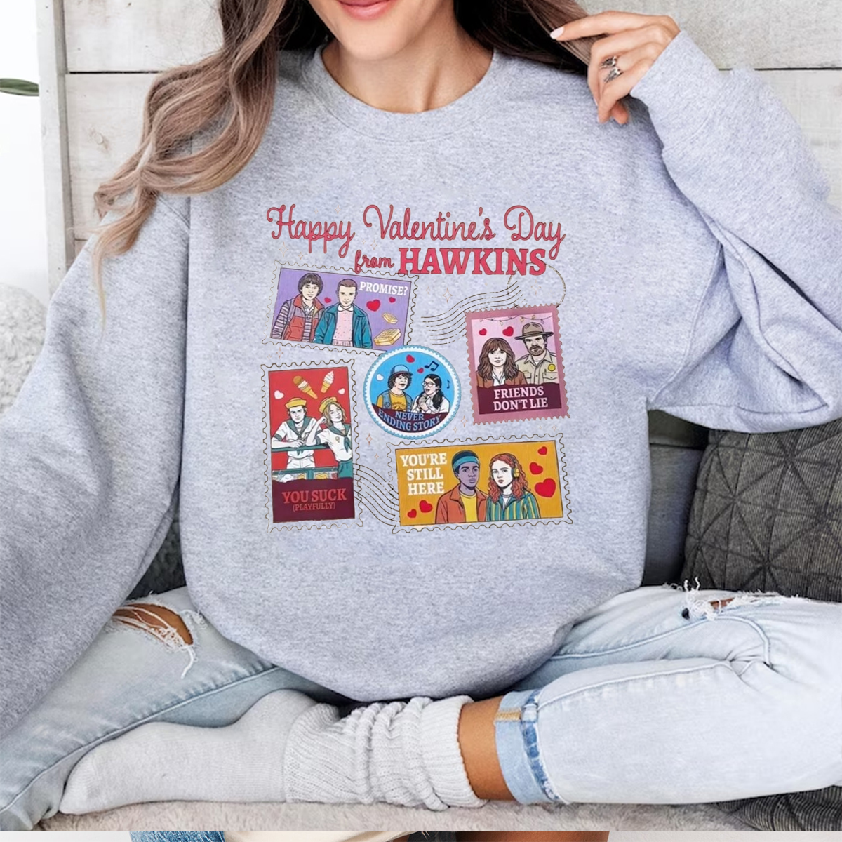 Funny Valentine Hawkins Unisex Shirts/Crewneck/Hoodie
