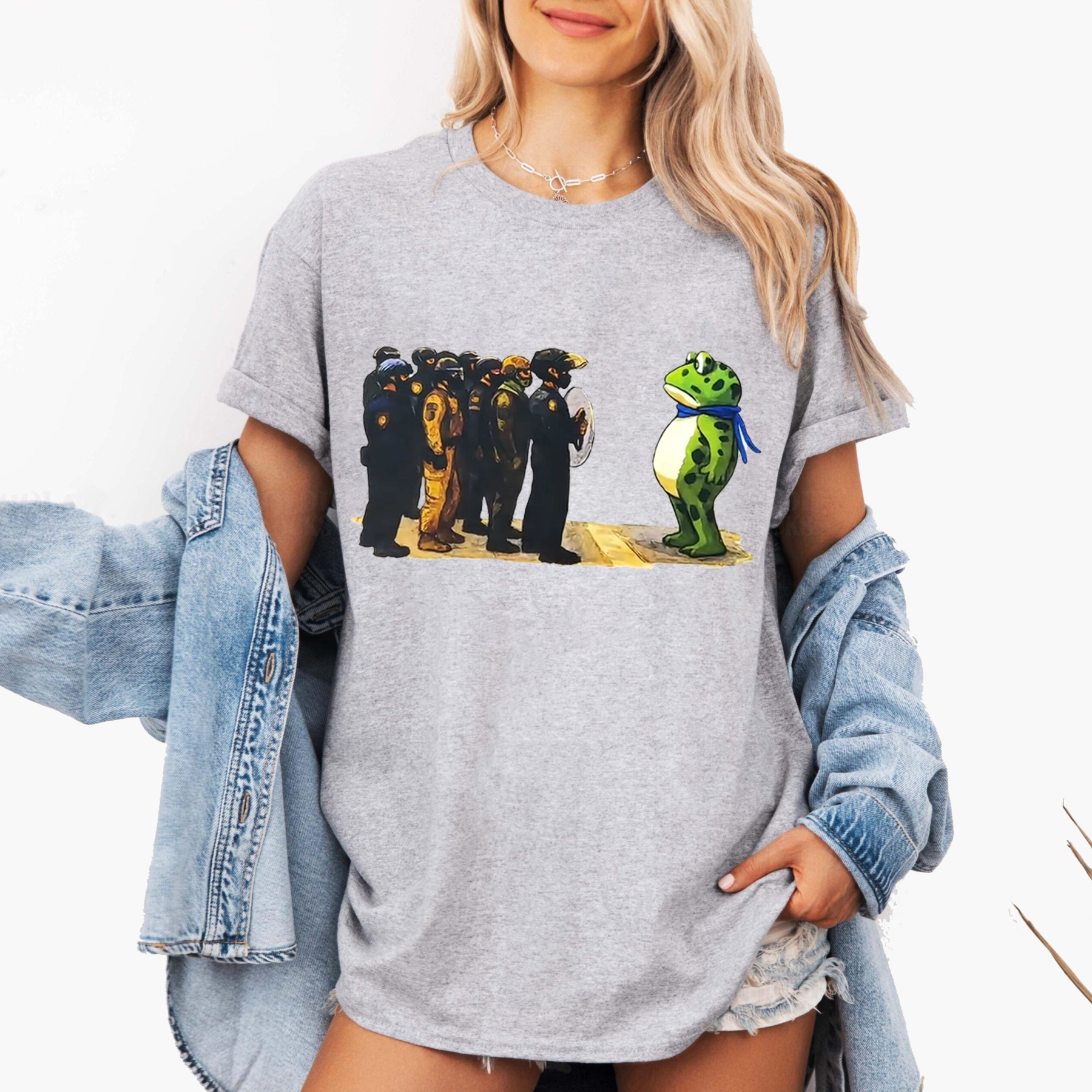 Portland Frog Protest Anti ICE FDT Unisex Shirt/Crewneck/Hoodie