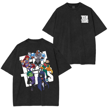 Teen Titans Unisex Washed T-Shirt
