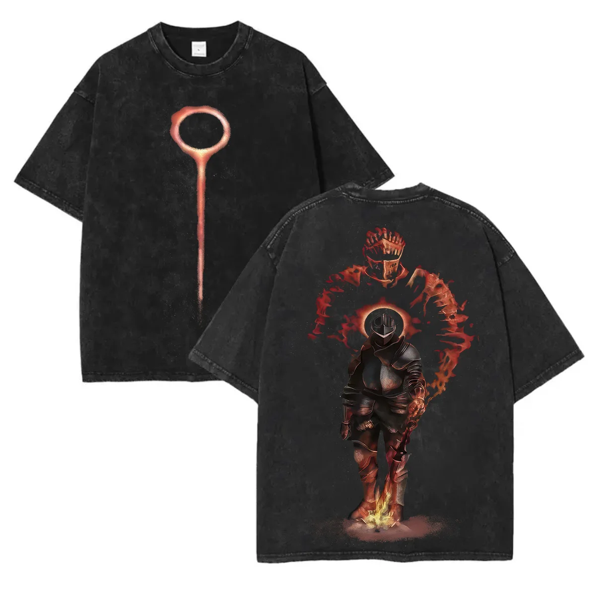 Dark Souls Printed Unisex Washed T-Shirt
