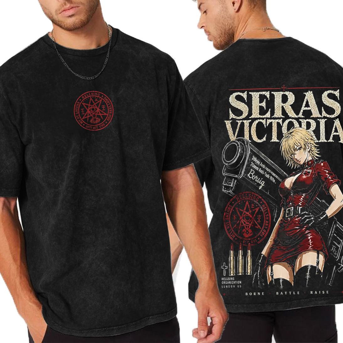 Hellsing Seras Victoria Unisex Washed T-Shirt