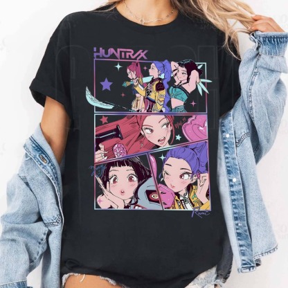 Mira, Rumi, Zoey Huntrix, Kpop Demon Hunters T-shirt