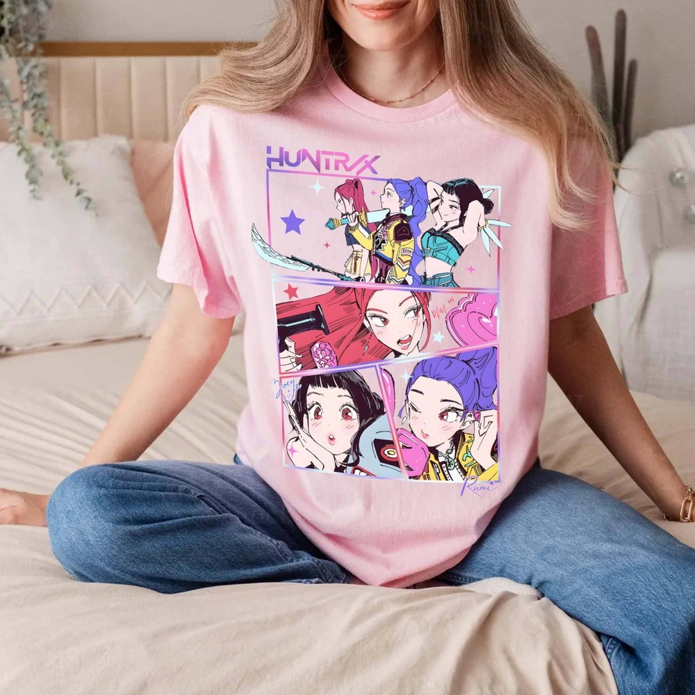 Mira, Rumi, Zoey Huntrix, Kpop Demon Hunters T-shirt