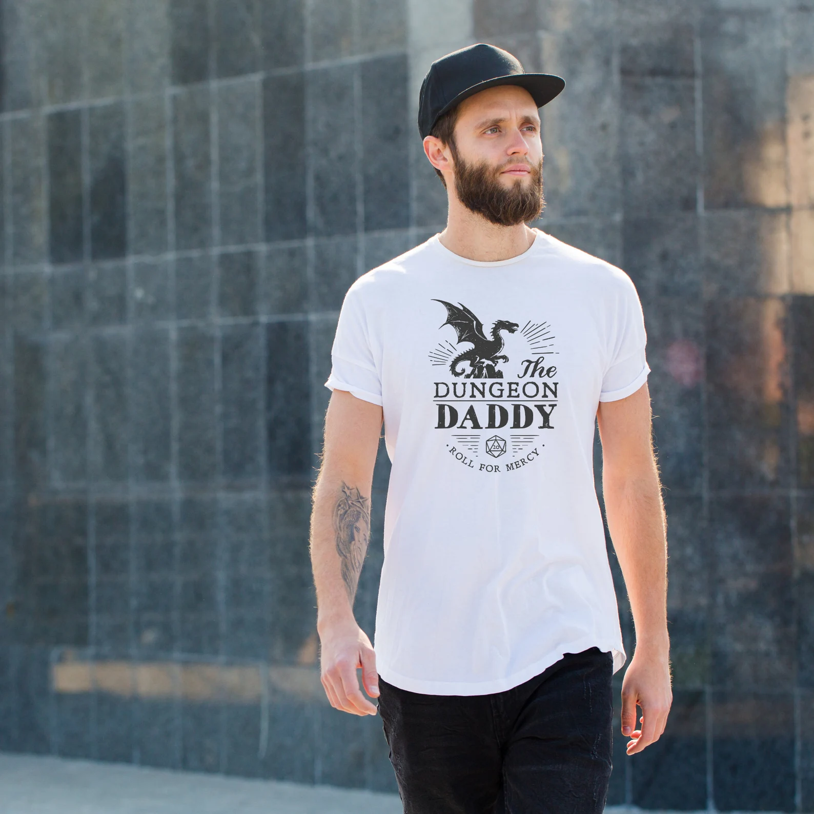 Awesome Dungeon Daddy DnD Shirt - Roleplaying Shirt - Dungeons and Dragons Shirt - Fathersday